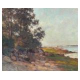 WALTER CLARK (AMERICAN, 1848-1917) | Coastal inlet Oil on canvas 16 x 20 in. In a molded gilt frame 