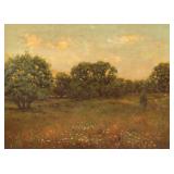 JOSEPH [JOHN KEE] CHAMBERS (1888-1916) | The Golden Hour oil on canvas h. 11 x 15.25 in., stretcher 
