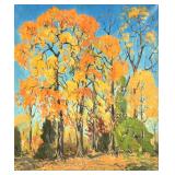 EMILE WALTERS (AMERICAN, 1893-1977) | untitled (autumn trees) Oil on canvas h. 30 x w. 25.25 in., st