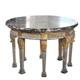 IMPORTANT 18TH CENTURY FRENCH NEOCLASSICAL CENTRE TABLE | Having an impressive round three-inch thic