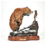 WALT HORTON (1953-2010), BRONZE | Repentance painted bronze h. 13.5 in., bronze only ed. 19/100 sign