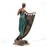 ERTE [ROMAIN DE TIRTOFF] (1892-1990), BRONZE | Emerald Night ed. 38/375, Chalk & Vermillion and Seve