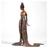 ERTE [ROMAIN DE TIRTOFF] (1892-1990), BRONZE | Feather Gowns ed. 343/375, Chalk & Vermillion and Sev