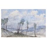 "HENRI-JOSEPH HARPIGNIES (FRENCH, 1819-1916) | Trees in landscape Watercolor on paper Signed lower l