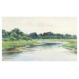"HENDRICKS A. HALLETT (1847-1921) | Watercolor on paper h. 11 x 19.25 in., sight signed lower left h