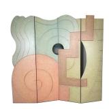 JAMES JOHNSTON (AMERICAN, 20TH CENTURY) FLOOR SCREEN / WALL PANELS | Contemporary modern style four-
