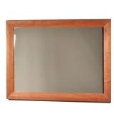 "THOMAS MOSER WALL MIRROR | With exposed joinery in contrasting woods, signed on verso and dated 200