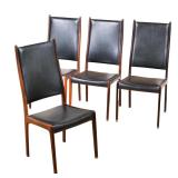 (4pc) DANISH MID-CENTURY ROSEWOOD DINING CHAIRS: BLOOMINGDALE