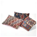 (3pc) SMALL RUG UPHOLSTERED PILLOWS |