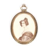 HIGHLY DETAILED PORTRAIT MINIATURE | 3 x 2.25 in., no apparent signature