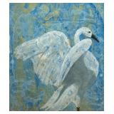 "OTTO FRIED (GERMAN, 1922-2020) | snow goose mixed media, gouache Framed and matted Signed by artist