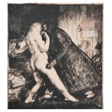 "GEORGE BELLOWS (AMERICAN, 1882-1925) | The Old Rascal Lithograph 10.75 x 9.25 in. sight Pencil sign