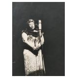 "ELLA FITZGERALD SILVER GELATIN PRINT | finely matted and framed; sight approx. 9 x 6.5 in. h. 17 x 