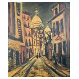 "ELMYR DE HORY (HUNGARIAN, 1906-1976) | Paris, (manner of Utrillo) Oil on Canvas 20 x 16 in. canvas 