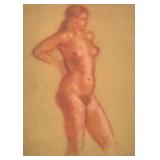 "ARISTEDE MAILLOL (1861-1944) LITHOGRAPH | nude figure h. 14.5 x 10.5 in., sight signed with ""m"" i
