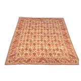 OVERALL PATTERN FLAT WOVEN RUG, HILFIGER COLLECTION | Cream ground with red overall pattern, Origina