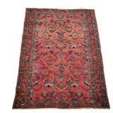 ANTIQUE BIDJAR RUG | Rug has some wear to the center as well as discoloration and losses at the edge