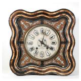 """P FERRON"" VICTORIAN WALL CLOCK | Circa late 1800s, with enameled porcelain face and Roman numera