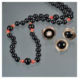 (4pc) PEARL, ONYX, & 14K GOLD JEWELRY | Including a 14K gold ring with carved onyx top and mounted p