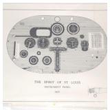 "EX COLL. ARMSTRONG: THE SPIRIT OF ST LOUIS / FRANK MELBERG LITHOGRAPH | A lithograph of the spirit 