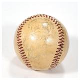 TEAM SIGNED BASEBALL | some faded, illegible