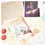 LARGE LOT FRENCH MENUS, ETCHINGS & OTHER PAPER EPHEMERA | Large group of various paper ephemera incl