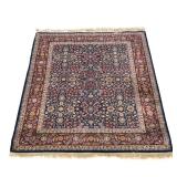 "HEREK PATTERNED CARPET | Dark indigo ground h. 80 x w. 59 in."