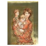 Edna Hibel (American, 1917-2014), Lithograph | With gold leaf. Signed lower right, ed. 95/148 lower 