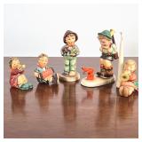 (5pc) Assorted Hummels | Hummel figurines, including three marked "W. Germany," four numbered, and o