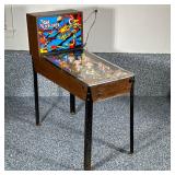 Vintage “Star Explorer” Upright Pinball Machine | A mid-century style stand-up pinball machine featu
