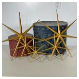 (8pc) Stars | A charming assortment of eight folk-style decorative objects, ideal for adding a pop o