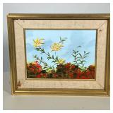 SIGNED OIL PAINTING | Wild flowers Oil on board. Signed "Warner" lower left. - h. 13 x w. 16 in