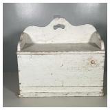 VINTAGE TOY CHEST | Vintage carved wood toy chest with removable top. - h. 18 x w. 19 x d. 9.5 in