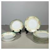 (12pc) MEITA JAPANESE PORCELAIN DISHES | Including: 4 sauce bowls and 8 bread plates, marked on back