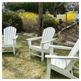 (3pc) COMPOSITION Outdoor Adirondack Chairs | Set of 3 composition outdoor Adirondack chairs Dimensi