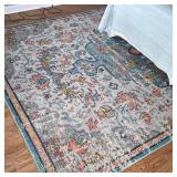 SAFAVIEH MADISON RUG | Madison Grey Light Blue contemporary rug. Dimensions: w. 108 x l. 144 in