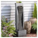 Sunlinua Freestanding Outdoor Waterfall | Decorative outdoor garden water fountain, Item No. SL3054.