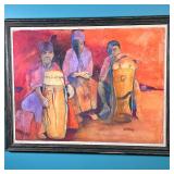 Bill Kinsey (American 20th Century), Watercolor | Three men with drums Wateroclor on paper Signed lo