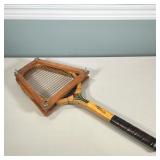 Vintage William Bancroft Racket | With wood cover Dimensions: l. 26.75 in.