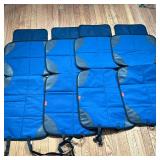 (4pc) Seat Covers | HXYANG blue covers for office chairs. Straps at bottom. Dimensions: h. 46 x w. 1