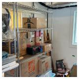 (1 of 2) Metro Storage Rack | Seville Classics. 3 adjustable middle shelves and large wheels. Dimens