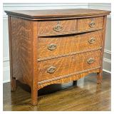 CHEST OF DRAWERS | Having 2 split-width drawers over 2 full width drawers - h. 33 x w. 40 x d. 21 in
