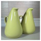 PAIR OF PITCHERS | h. 11 in.