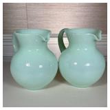 PAIR OF PLASTIC PITCHERS | h. 8.5 in.