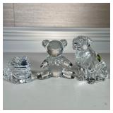 (3pc) WATERFORD & RALPH LAUREN CRYSTAL ANIMALS | Including: Waterford Crystal Labrador retriever, Wa