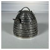SILVER HONEY JAR | h. 4.5 in.
