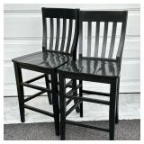 SET OF TALL CHAIRS | h. 41 x w. 18.5 x l. 16 in.
