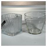 GLASS BUCKET & FLOWER POT
