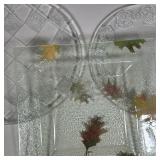 (3pc) GROUP OF GLASS DECORATIVE PLATES
