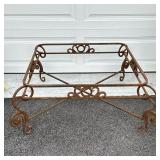 WROUGHT IRON TABLE BASE | No top - h. 18 x w. 46 x l. 46 in.